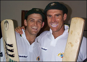 Adam Gilchrist and Mathew Hayden