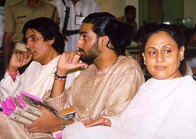 Amitabh, Abhishek and Jaya Bachchan