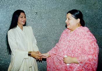 Simi Garewal and Jayalalitha