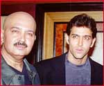 Rakesh Roshan with Hrithik