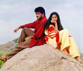 Ajit and Shalini in Amarkalam