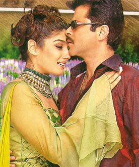 Raveena Tandon and Anil Kapoor in Bulandi