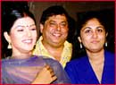 Sushmita, David Dhawan and Tara Deshpande