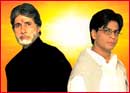 Amitabh and Shah Rukh Khan in Mohabbatein