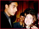 Karisma with Abhishek Bachchan