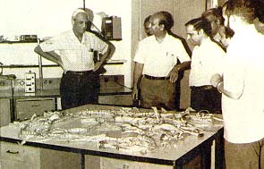 Plotting the next course: Satish Dhawan, U.R.Rao and K.Kasturirangan at the ISRO Satellite Centre in Bangalore