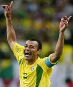 Brazil's captain Cafu