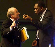 Blatter and Hayatou