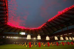 A scene from the opening ceremony