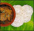 iddiappams and chicken curry